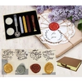 Vintage Seal Sealing Wax Stick Stamp Set Letters Wedding Invitation Xmas Gifts