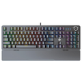 Fantech Gaming PC Mechanical Keyboard LED Backlit Anti-Ghosting Key with Knob and Wrist Rest (Black) [KBFTMK853BKBE]