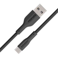Promate XCORD-AC.BLK 1M USB-A to USB-C Super Flexible Cable. Supports 2A Charging & 480Gbps Data Transfer.Black Colour. [XCORD-AC.BLK]