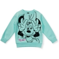 Disney Kids Minnie Mouse Print Sweater - Pale Green