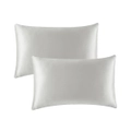 NetEase Queen Silk Pillowcase Pillow cover For Hair and Skin Silver Color 1 Piece X 2Pack