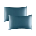 NetEase Queen Soft and Smooth Silk Pillowcase for Hair and Skin Health Blue 1 Piece X 2Pack