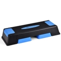 Costway Adjustable Aerobic Stepper Riser Workout Fitness Platform w/Non-slip Foot Pads Home Gym Blue