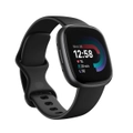 Fitbit Versa 4 Fitness Tracker - Black/Graphite - Gray