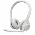 Logitech H390 Wired On-ear Stereo Headset - Off White - Binaural - Ear-cup - 32 Ohm - 20 Hz to 20 kHz - 190 cm Cable - Bi-directional, Noise - USB A
