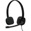 Logitech H151 Wired Over-the-head Stereo Headset - Black - Binaural - Supra-aural - 22 Ohm - 20 Hz to 20 kHz - 180 cm Cable - Noise Canceling -