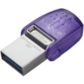 Kingston DataTraveler microDuo 3C DTDUO3CG3 256 GB USB 3.2 (Gen 1) Type C Flash Drive - Purple - 200 MB/s Read Speed
