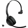 Jabra Evolve2 55 Wireless On-ear Mono Headset - Monaural - Supra-aural - 3000 cm - Bluetooth - 20 Hz to 20 kHz - MEMS Technology, Noise Cancelling -