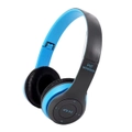 Noise Cancelling Wireless Headphones Bluetooth 5 earphone headset with Mic -Blue
