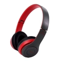 Noise Cancelling Wireless Headphones Bluetooth 5 earphone headset with Mic -Red