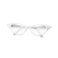 White Glasses 50s Style Costume Accessory