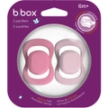 b.box Silicon Soother 6-24m 2 Pack Dummies - Assorted*