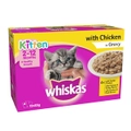 Whiskas Kitten Wet Cat Food Chicken in Gravy Variety Pack 85g x12