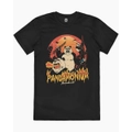 Pandamonium Panda Bear Monster Attack Cotton T-Shirt Unisex Tee Black