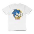Sonic The Hedgehog Gold Ring 90s Game Cotton T-Shirt Unisex Tee White