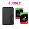 Synology Bundle - Included 1 x Synology DS223 + 2 x Seagate 4TB Ironwolf Drives ST4000VN006