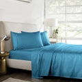 Bedding King 1000TC Pure Egyptian Cotton Sheet Set Ultra Soft Flat / Fitted Sheet / Pillows Size Bed - Teal