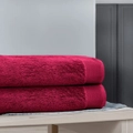 Bedding King Pack Of 2 Pcs Luxury Bath Sheet 700 GSM (80cm x 160cm) - Raspberry Pink
