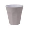 Serroni Cafe Melamine Single Tone Cup 260ml Dusty Size 8.5X8.5X9cm in Grey