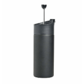 Coffee Culture Double Wall Travel French Press/Plunger & Sipper Matt Black 350ml