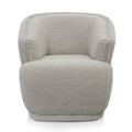 Brooke Fabric Armchair - Ash Grey Boucle