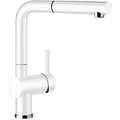 Blanco White 140o Swivel Spout Pull Out Mixer Tap LINUSSW 519369