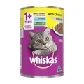 Whiskas Adult 1+ Years Wet Cat Food w/ Minced Chicken Flavour 400g x24