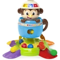 Bright Starts Hide 'n Spin Monkey Ball Popper Musical Activity Toy Ages 6 Month+