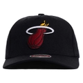 Mitchell & Ness Men's Miami Heats NBA Logo Snapback Hat Black