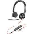 Plantronics Blackwire BW3325-M USB-A Wired Over-the-head Stereo Headset - Binaural - Supra-aural - 32 Ohm - 20 Hz to 20 kHz - Noise Cancelling - USB