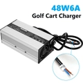 48V/6A Golf Cart Charger For EZ-GO TXT Club Battery Snap Head w/ 3Pin Plug Tool