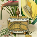 Singa Brass & Ceramic Pineal Trinket Box