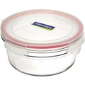 Glasslock Round Oven Safe 450ml Glass Food Container w/ Lid Kitchen Storage CLR