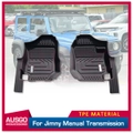 Front 2pcs 5D TPE Door Sill Covered Car Floor Mats for Suzuki Jimny Manual Transmission 2018-Onwards
