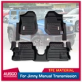 5D TPE Door Sill Covered Car Floor Mats for Suzuki Jimny Manual Transmission 3Door 2018-Onwards