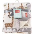 Weegoamigo Sherpa & Mink Blanket - Stevie Necks Giraffe