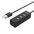 Unitek Y-2140 USB-A 2.0 4-Port High Speed Hub with Data Transfer Speed up to 480Mbps Connect up to 4 Devices Simultaneously. Easy Plug & Play. Cable Lenght 0.8M. Black Colour. [Y-2140]