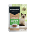 Black Hawk Kitten Wet GRAIN FREE Chicken with Peas & Broth - Gravy - 12 x 85g