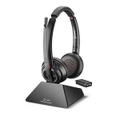 Plantronics/Poly 209815-02 Savi 8220 UC Headset, USB-C, Stereo, DECT Wireless, great for softphones, crystal clear audio,ANC, up to 13 hours talk