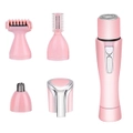 4-in-1 Portable Mini Electric Shaving Women Cutter Rotating Nose Ear Hair Eyebrow Trimmer Set