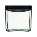 Clickclack 1.4L Display Cube Container Kitchen/Pantry Storage Jar w/ Lid Black