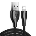 Remax Lesu Pro RC-160i USB to Lightning Fast Charging and Data Cable - 2.1A, 1M - Black
