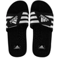 Adidas Men's Adissage Slides - Black/White/Black