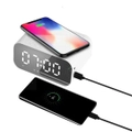 3 in 1 Alarm Clock Wireless Charger With Bluetooth Speaker