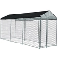 4.5x1.5m Pet Kennel Enclosure Dog Puppy Playpen Large Chain Animal Cage House Fence with Cover Shade