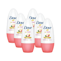 6 x Dove Go Fresh Deodorant Roll On Apple & White Tea Scent 50mL