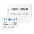 Samsung Pro Endurance 256GB 100MB/s Micro SD Memory Card with Adapter