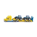 Siku 1:87 Scale Truck with 2 New Holland Tractors Diecast Model Toy