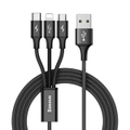 Baseus Rapid Series 3-in-1 Cable Micro+Lightning+Type-C 3.5A 1.2M