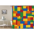 Multi Colored Lego Shower Curtain